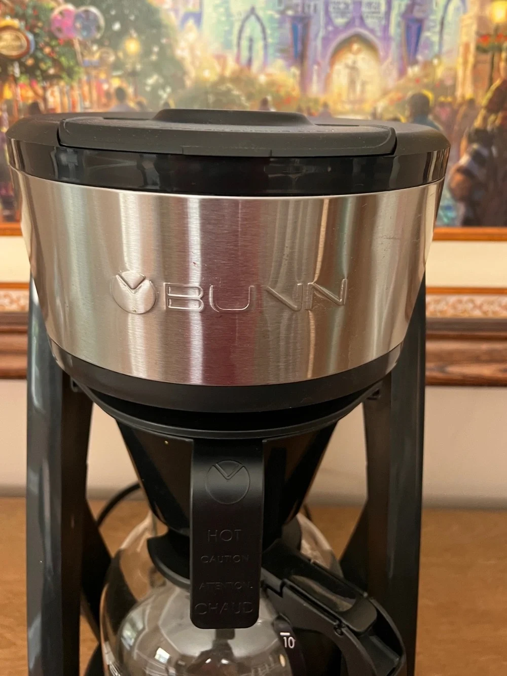 Bunn HB Heat N Brew 10 Cup Programmable Coffee Maker Stainless Black